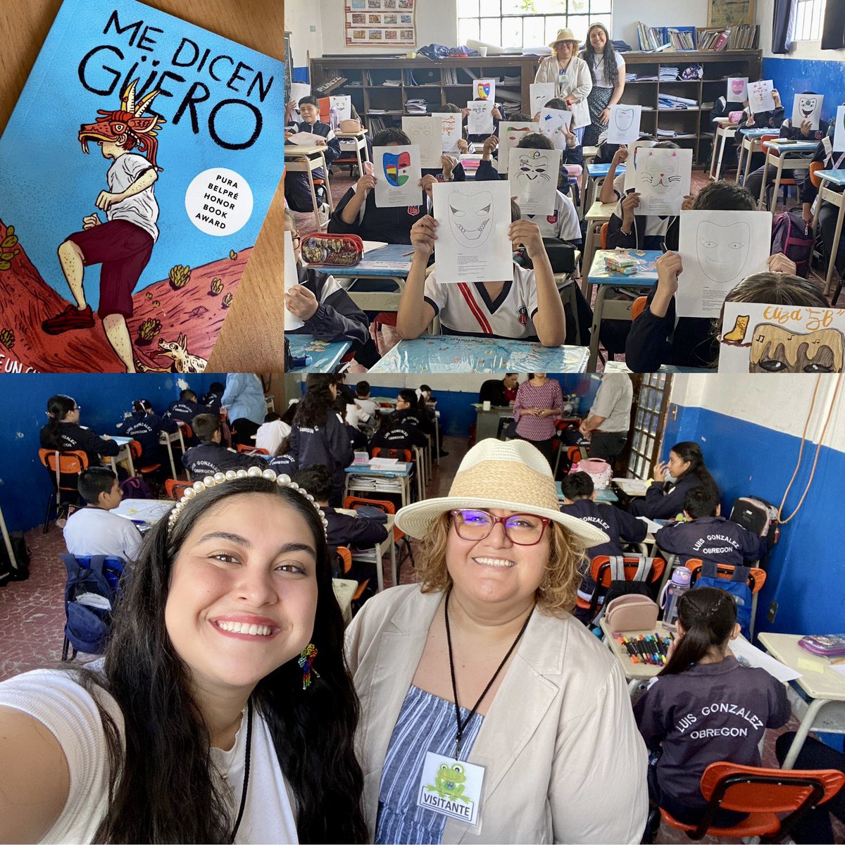 When you get to teach about identity in Mexico and use one of your favorite author’s book @DavidOBowles as a mentor text was amazing. Getting to teach here has been a great experience! #lacolaborativacuauhtli @cristina_9951 @nunezOpatricia @MiriamOrtizz07 @Juliahdz01