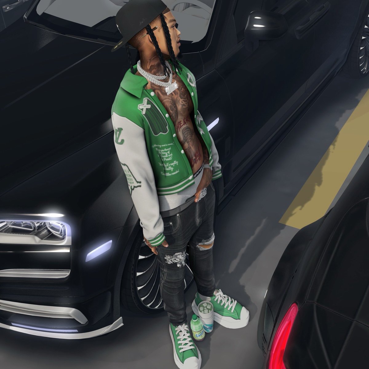 heirslatt's tweet photo. Told louis it cost racks to rock dis vuitton 💫 https://t.co/osZiA8fD34