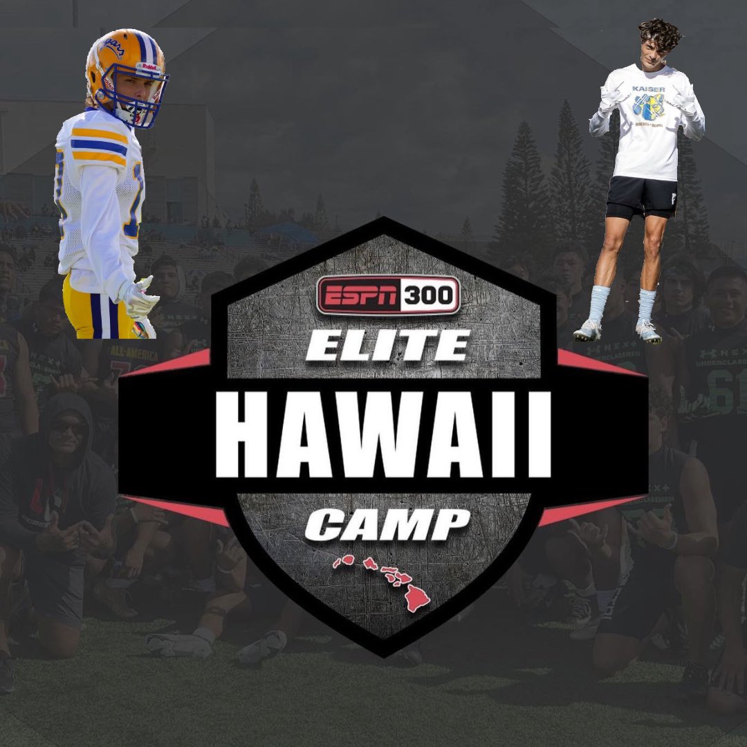 Saturday ✈️ Maui #ESPN300ELITE 
@KaiserHigh @808FBRecruits @bedrocksportshi <a href="/TheUCReport/">Billy Tucker</a>