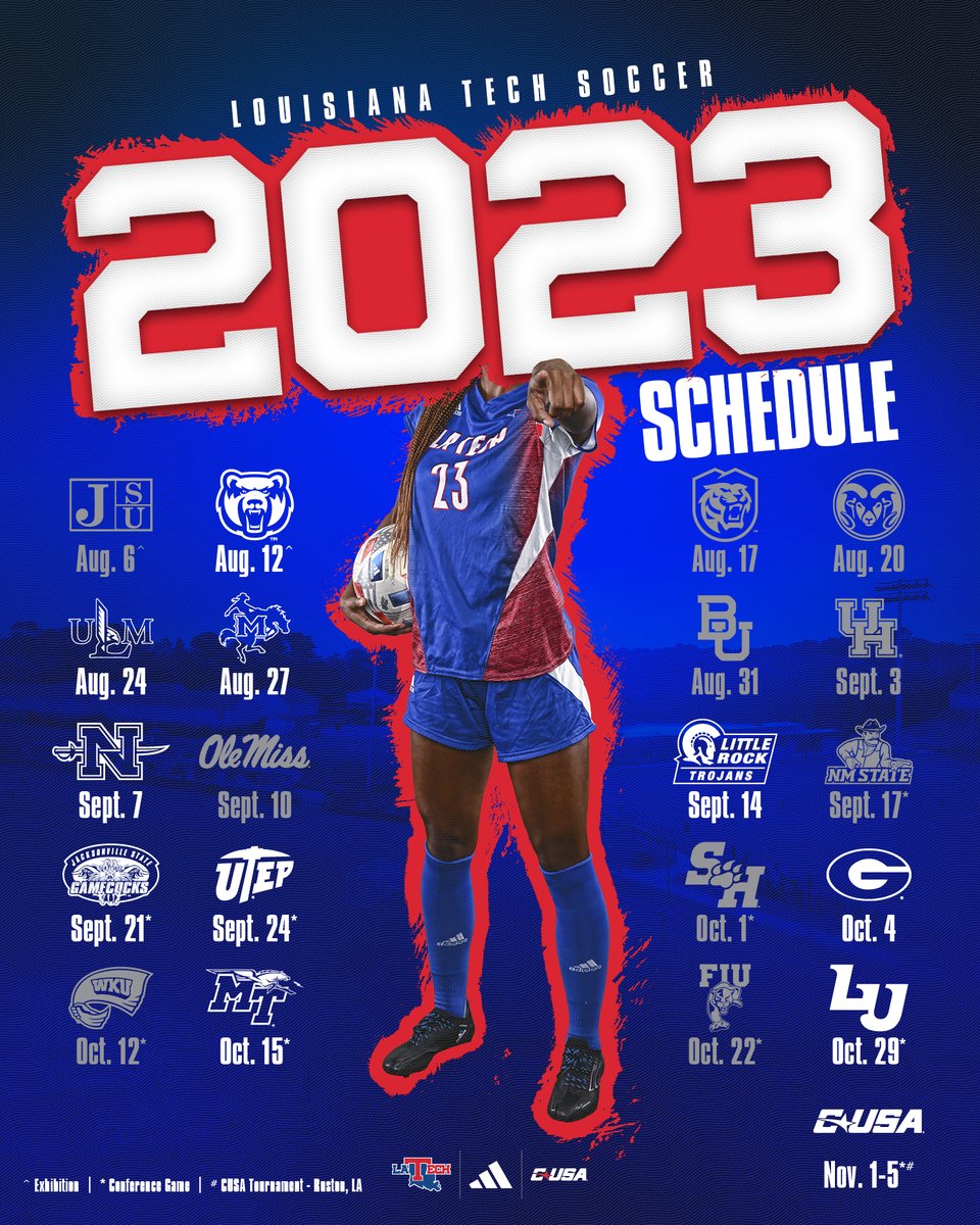 LATechSOC's tweet photo. Told y'all we had news. Start marking those calendars. https://t.co/KcIaffDqtU
