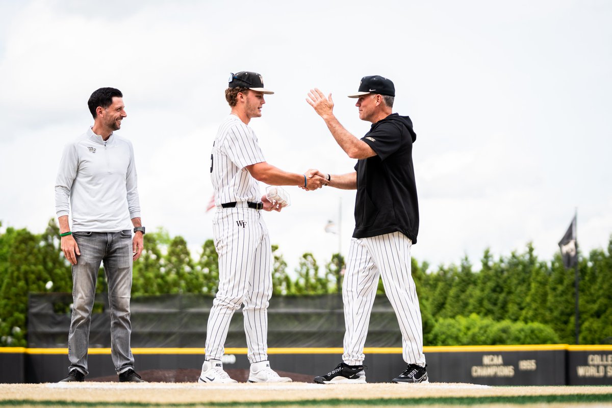 Wake Forest Baseball (@wakebaseball) on Twitter photo "There is no one I would've wanted to spend the last three years of this amazing college journey playing behind. One of the greatest coaches I've ever been around and even better human, and that says a lot." - <a href="/B_Wilkes25/">Brock Wilken</a> ๐ฉ "There is no one I would've wanted to spend the last three years of this amazing college journey playing behind. One of the greatest coaches I've ever been around and even better human, and that says a lot." - <a href="/B_Wilkes25/">Brock Wilken</a> ๐ฉ
