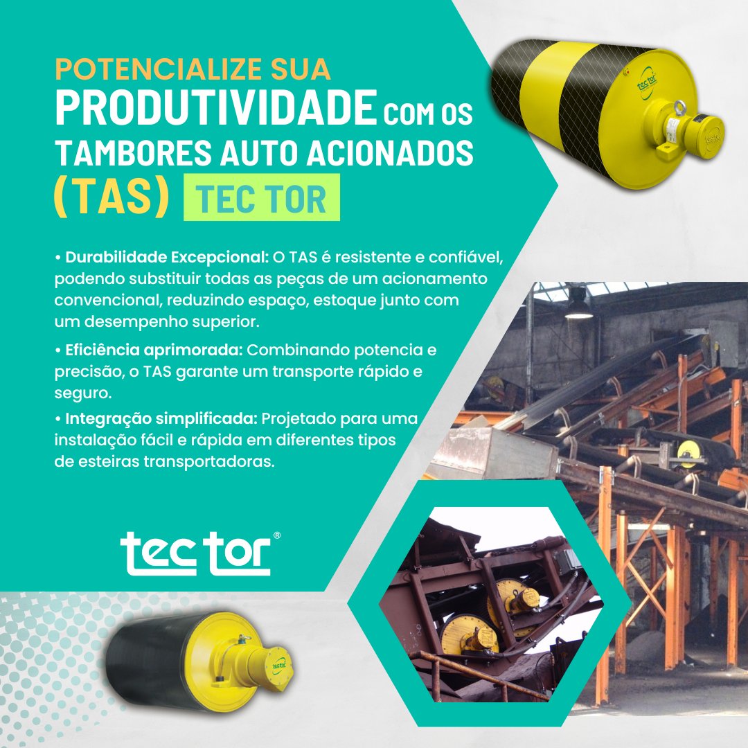 tectorbr's tweet image. 🔧 Descubra o poder dos Tambores Auto Acionados (TAS) da TEC TOR! 💪 Com tecnologia avançada e design robusto, oferecemos soluções que garantem operações suaves, duradouras e de alto desempenho.