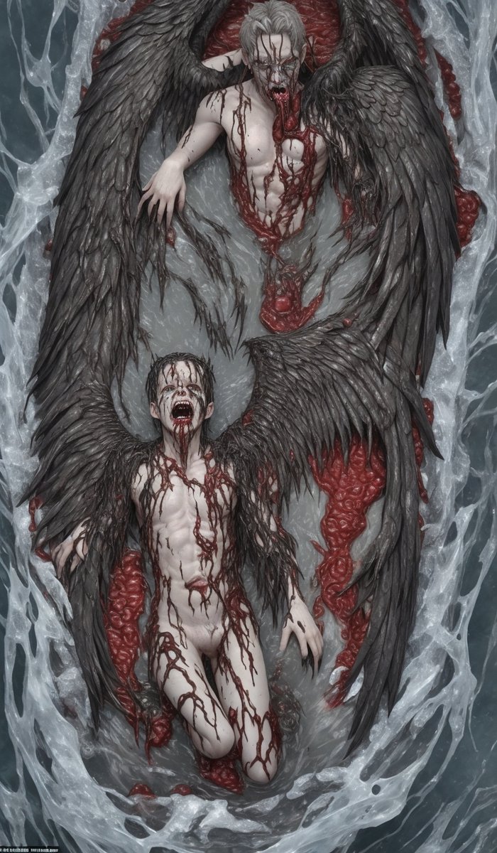 BloodQueenMetal's tweet photo. Part 4: The Loss of Grace The most painful is the loss of grace and hope. Don't see me solely as diabolical; I am a complex being, full of contradictions and emotions. #LossOfGrace #Torment #Complexity #lucifer #creepy #HorrorFan #HorrorFam https://t.co/Nv4blSUhmA