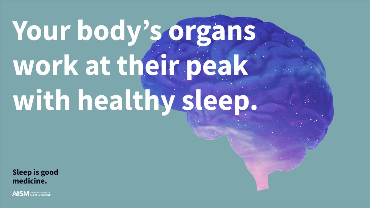 Sleep may not always make it onto your patients’ list of priorities, but it should be near the top. Getting enough sleep is just as important to our overall health as exercise and diet. #SleepisGoodMedicine

sleepisgoodmedicine.com