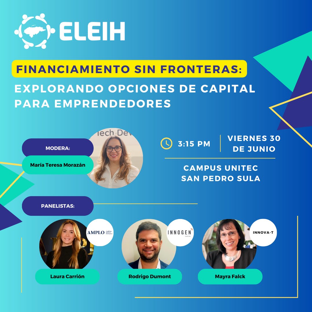 tech4devhn's tweet image. ¡Acompañanos este 30 de junio para aprender de los expertos en el ecosistema de emprendimiento e innovación!

¡Innovación, inspiración y conocimiento te esperan! 

Obtén más detalles en tech4dev.hn/eleih/. 

¡No te lo puedes perder! 🚀🌟 

#Emprendimiento #Innovación
