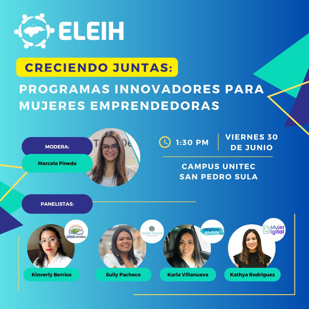 tech4devhn's tweet image. ¡Acompañanos este 30 de junio para aprender de los expertos en el ecosistema de emprendimiento e innovación!

¡Innovación, inspiración y conocimiento te esperan! 

Obtén más detalles en tech4dev.hn/eleih/. 

¡No te lo puedes perder! 🚀🌟 

#Emprendimiento #Innovación