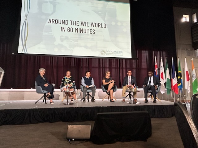 Matt_Rempel's tweet photo. Such a privilege to be at @WACE_INC  Global WIL conference @UWaterloo. Rep @CEWILCanada /ECAIT Canada, it was my honour to sign the Global Charter, Sponsor the Opening Reception, and to rep NA on the WIL Around the World keynote panel. Ty @norahmcrae and the team for inviting me. https://t.co/kVcf4lkg7f