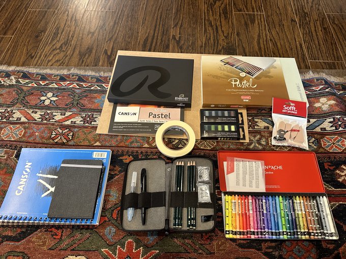 Bought myself some art supplies and giving myself to be creative just for me again &hearts;️&hearts;️ haven&rsquo;t touched