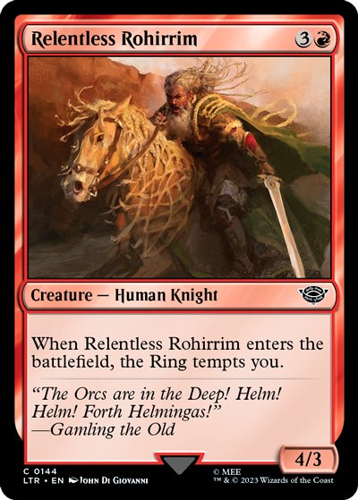 DiamondValley_'s tweet photo. Is nobody talking about the new card frames and how hideously generic they look?

Compare MOM to LTR cards. All the texture and individuality of the color is stripped out and we get a fairly generic photoshop gradient thing. BORING

#mtg https://t.co/B8QGD8dn28