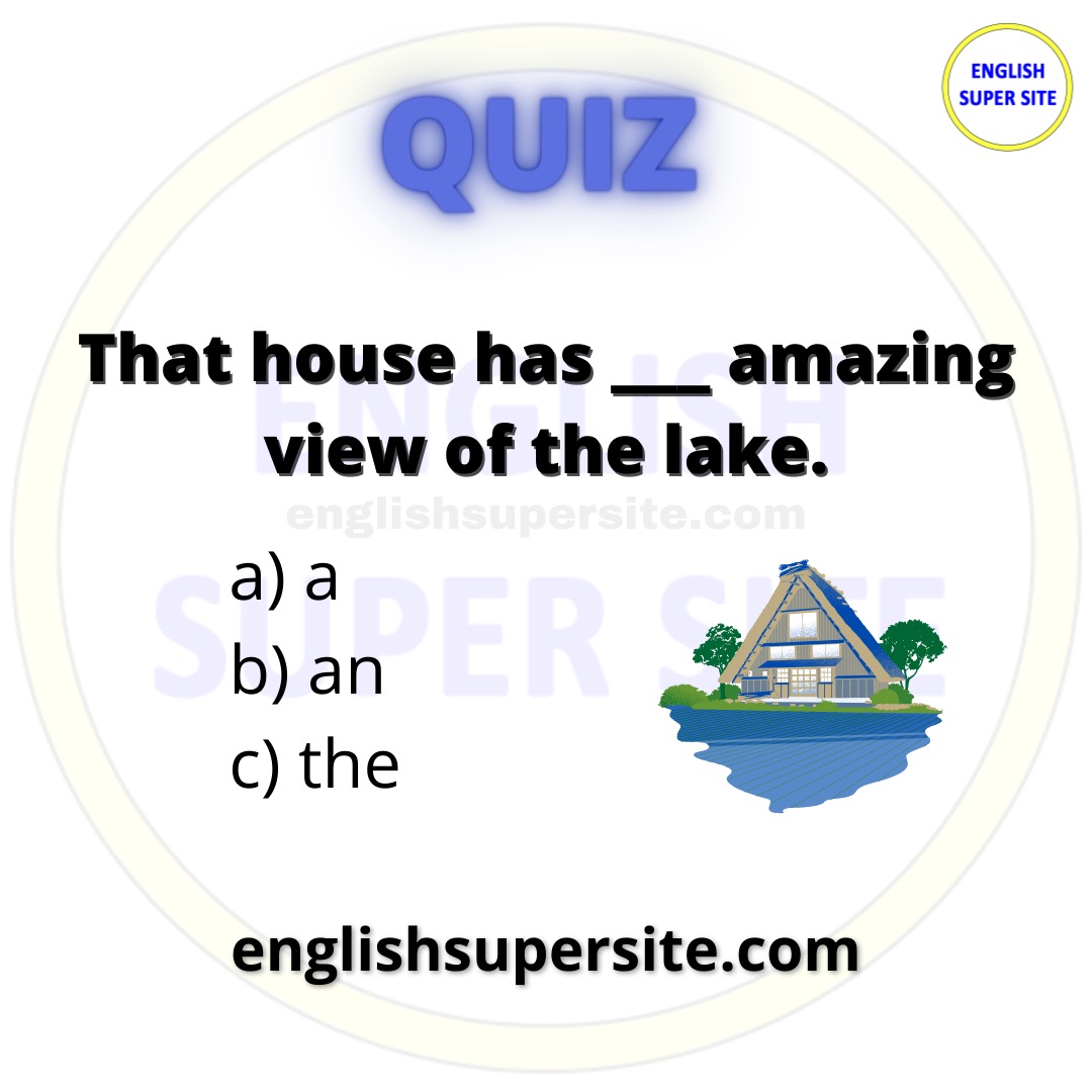 QUIZ

Do you know the right answer?

Check your answer here:  bit.ly/a-an-the-quiz1

#English #EnglishLanguage  #StudyEnglish #EnglishTips #Ingles #IELTS #TOEFL #TOEIC #Inglese #Anglais #quiz #QuizTime #learning