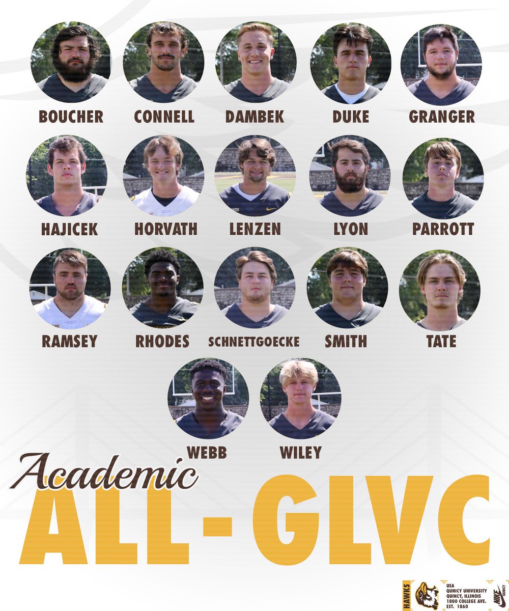 17 Hawks earning the Honor of Academic All-GLVC! 

#PEWAV #FFF #HOLDtheROPE