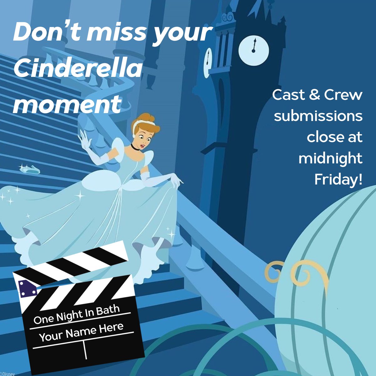 Only 24hrs and 7 open spots at £49!Your dream is calling. Stardom Films UK’s casting call for ‘One Night In Bath’ closes at midnight on the 30th. Visit stardom-uk.com for all the details. We can’t wait to put you on the silver screen!