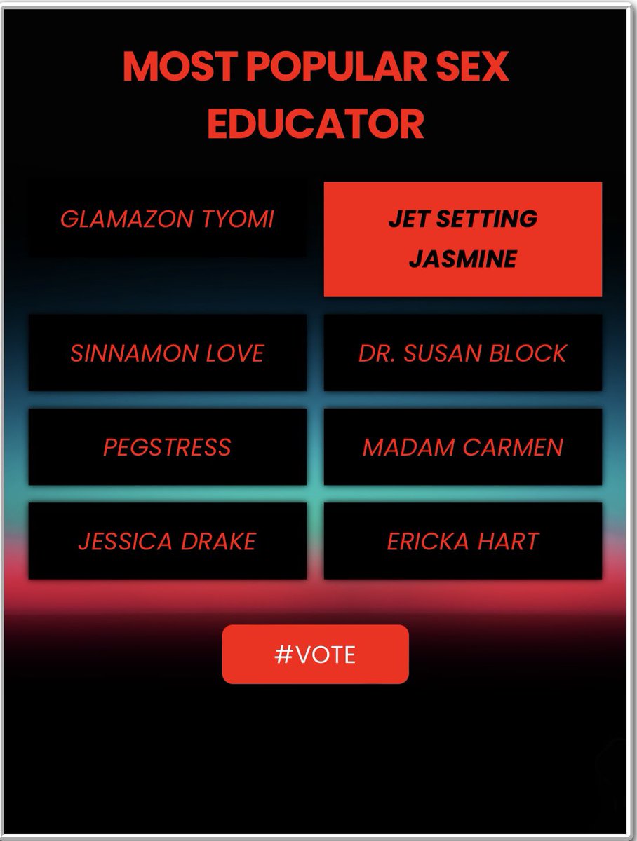 Congratulations to <a href="/JetSetJasmine/">JetSettingJasmine™️ She/Her</a> &amp; <a href="/KingNoire/">King Noire “The Experience”</a> on their nominations for <a href="/urbanXawards/">The Urban X Awards</a> 🏆 

Go cast your vote for them here: 
urbanxvoting.com/voting/