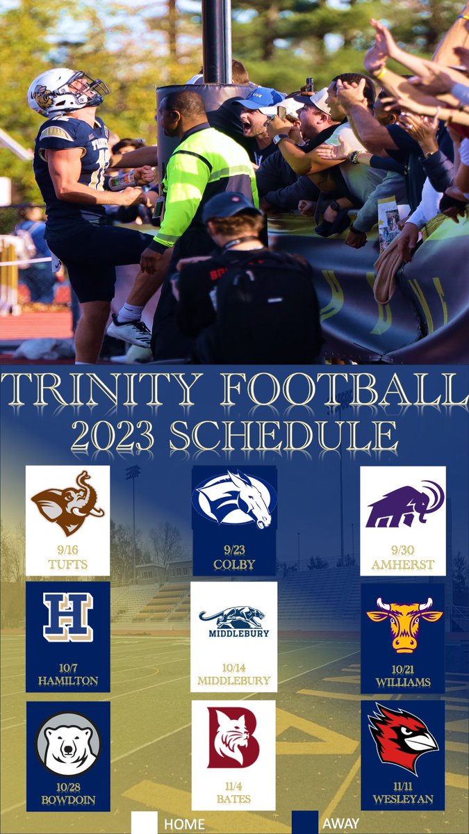 🚨 2023 Trinity Football Schedule 🏆