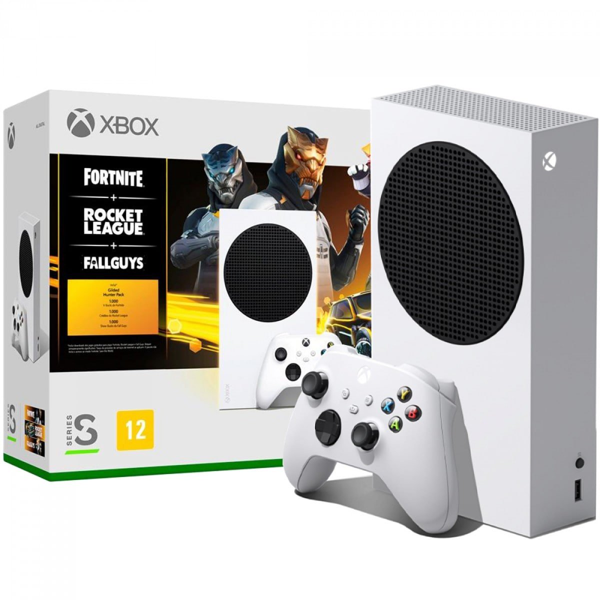 Console Microsoft Xbox Series S 512GB + Fortnite + Rocket League +