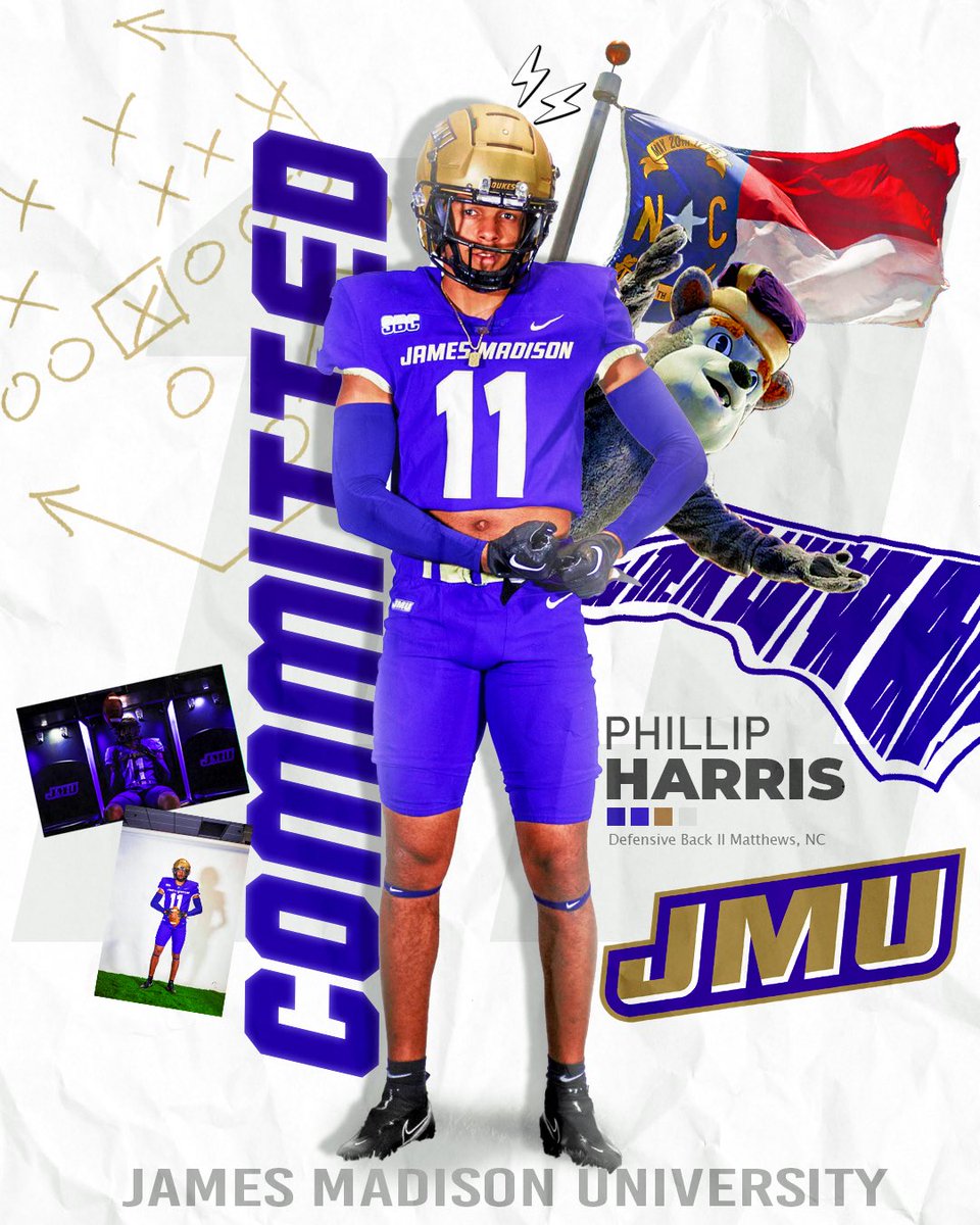 Phillip Harris (@phil1ipharris) on Twitter photo COMMITTED 🐶💜#GoDukes #PLAYFAST
<a href="/EddieWhitley37/">Eddie Whitley</a> @MUCurtCignetti <a href="/CoachHarakel/">Ben Harakel</a> <a href="/butlerbulldogs/">Butler Bulldogs Football</a> <a href="/MohrRecruiting/">Brian Mohr</a> @RivalsFriedman
@ChazLapoint <a href="/DukesRecruiting/">Dukes Recruiting</a> <a href="/CoachTSunseri/">Tino Sunseri</a> <a href="/mhalloliver/">Marcus Hall-Oliver</a> COMMITTED 🐶💜#GoDukes #PLAYFAST
<a href="/EddieWhitley37/">Eddie Whitley</a> @MUCurtCignetti <a href="/CoachHarakel/">Ben Harakel</a> <a href="/butlerbulldogs/">Butler Bulldogs Football</a> <a href="/MohrRecruiting/">Brian Mohr</a> @RivalsFriedman
@ChazLapoint <a href="/DukesRecruiting/">Dukes Recruiting</a> <a href="/CoachTSunseri/">Tino Sunseri</a> <a href="/mhalloliver/">Marcus Hall-Oliver</a>