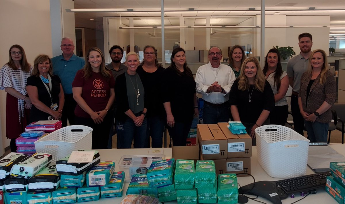 UnionPacific's tweet photo. Our Omaha Mechanical team joined up with our LEAD group to assemble period packs for @Access_Period, a local group that supports people facing poverty who need menstrual supplies in order to get to work or attend school. https://t.co/rDe5oWU5Zv