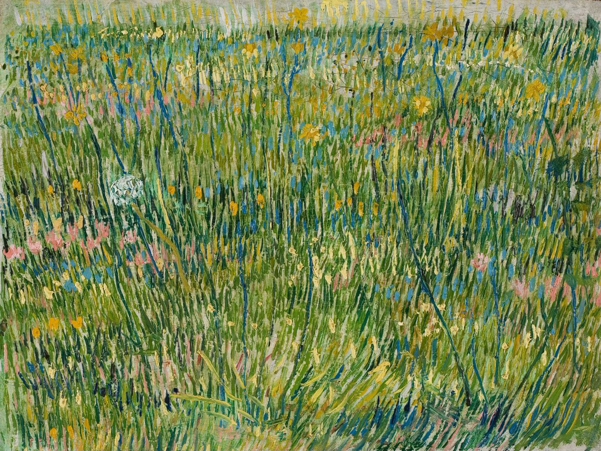 Cleansing your timeline with a big dose of nature 🌱 “Patch of Grass” 🎨 #VincentvanGogh 📅 1887 🏛️ @krollermuller