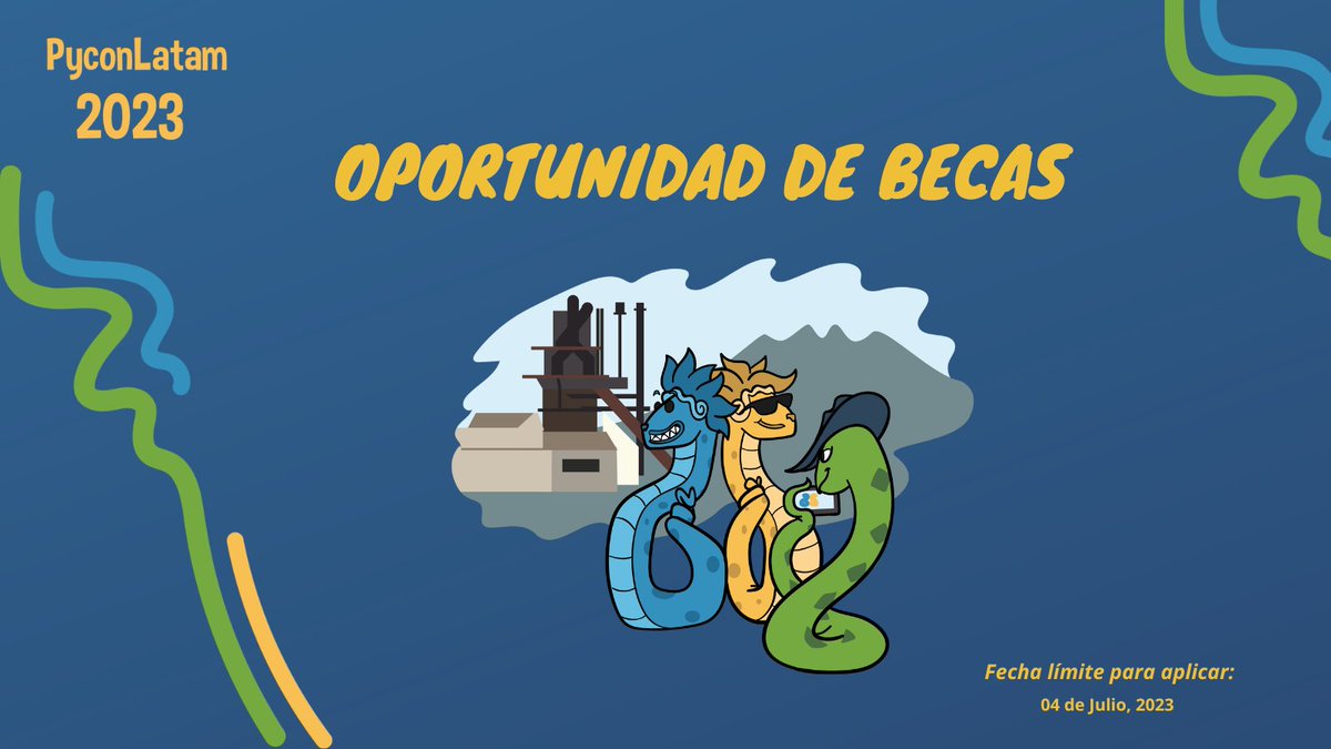 📢Como parte de nuestro compromiso con la comunidad de #Python, nos complace anunciar que ofrecemos becas para las personas que necesitan ayuda financiera para asistir a #PyConLatam23 🐍

Aplica aquí:👇🏽
docs.google.com/forms/d/e/1FAI…

¡No pierdas la oportunidad!

#Python
#PyCon 
#Latam