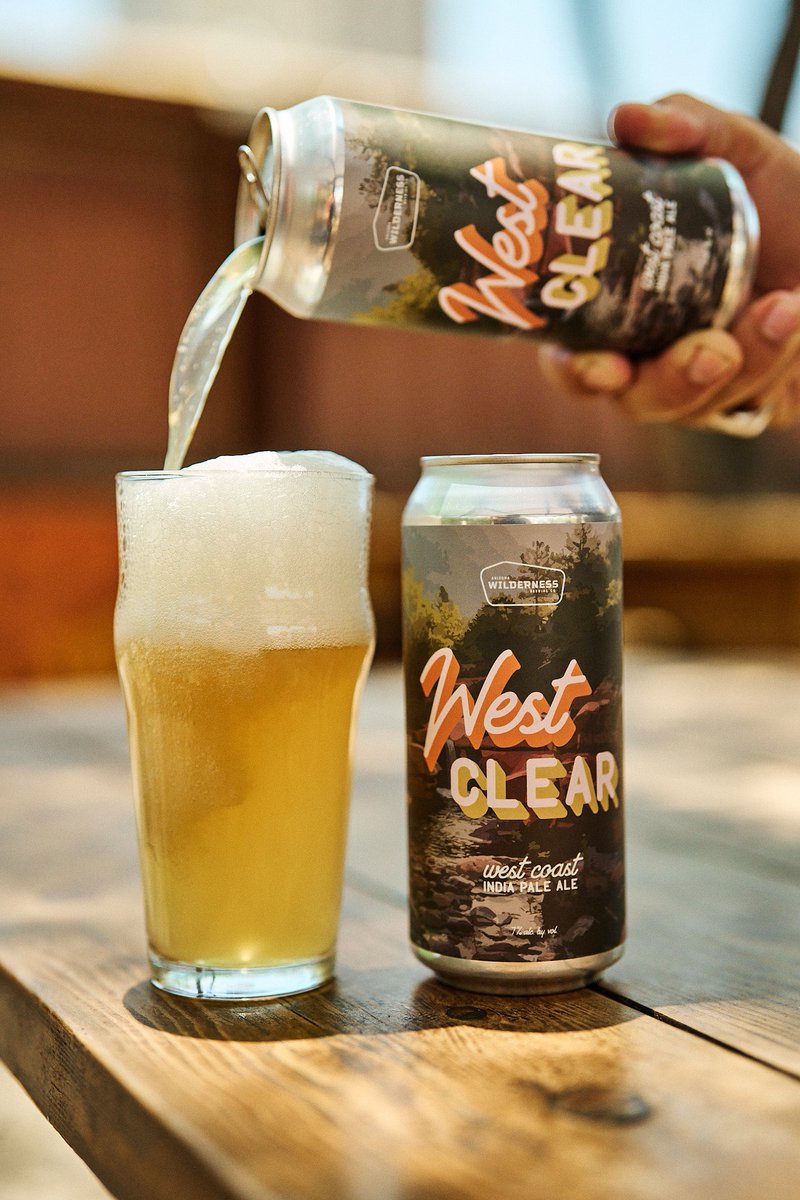AZWildernessCo's tweet photo. Hazy IPAs are great, but sometimes you just need more ... clarity. For that, there's West Clear, a West Coast IPA made with CTZ, Centennial, Chinook, Mosaic, El Dorado, Citra, and Simcoe hops. It's in cans and on draft at both Wilderness taprooms now. https://t.co/BIerRV0IKH
