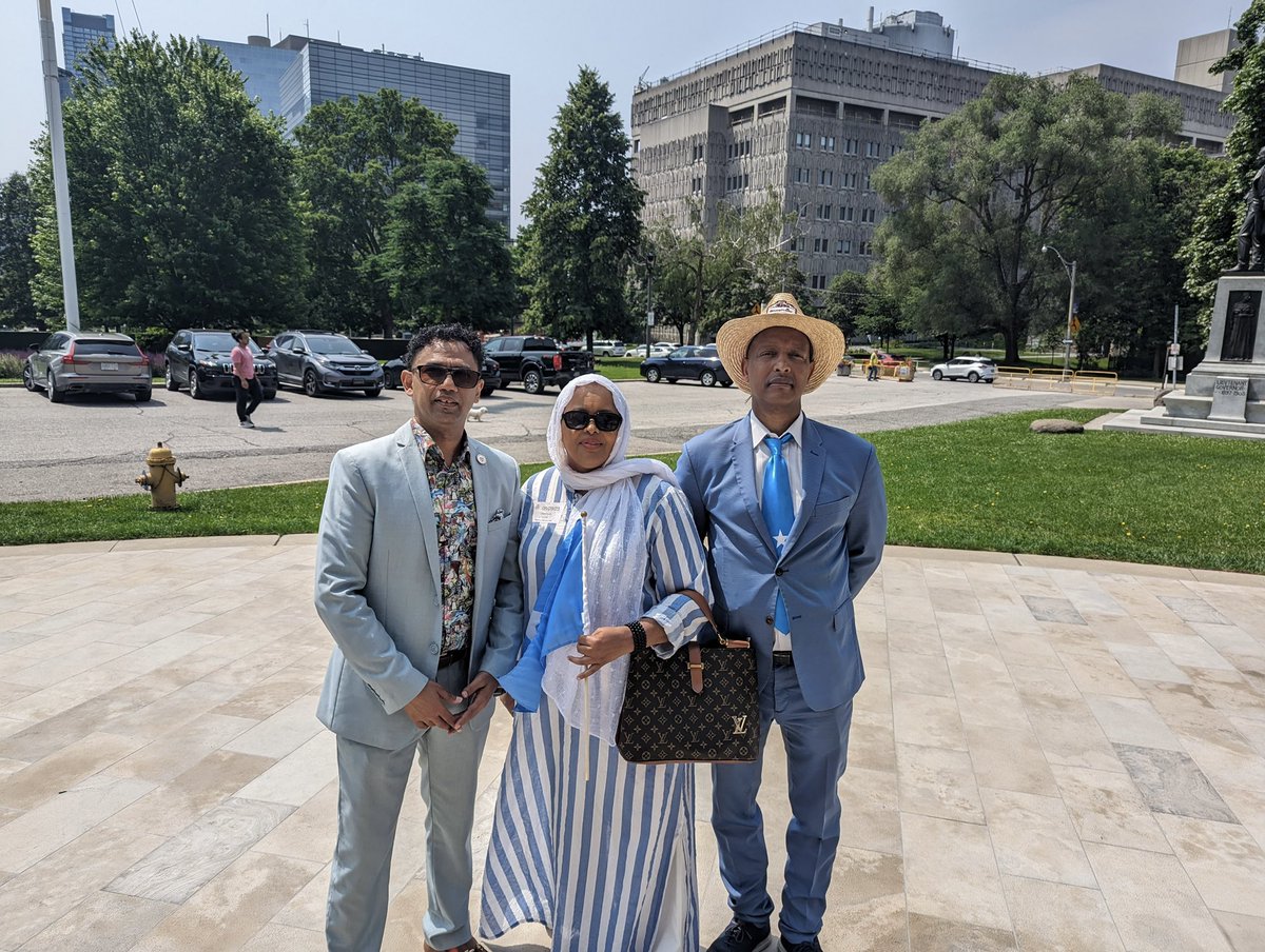 It was an honour to join the community to celebrate Somali Heritage week at #QueensPark and flag raising ceremony with my colleagues <a href="/BhutilaKarpoche/">Bhutila Karpoche</a> <a href="/chrisgloverndp/">Chris Glover</a> <a href="/SarahJama_/">Sarah Jama</a> #YSW #topoli #onpoli #cdnpoli #SomaliHeritageWeek