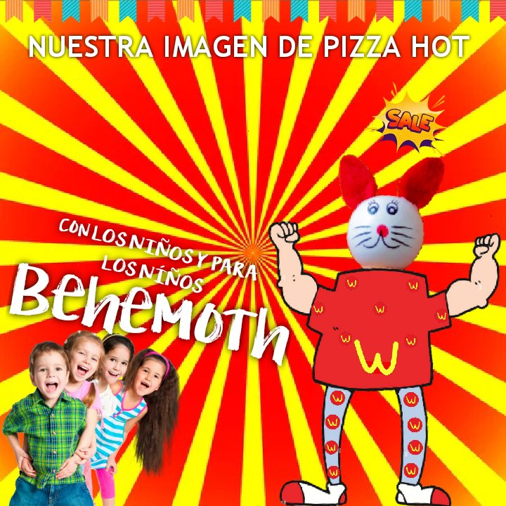 _PizzaHot's tweet photo. ¡Ya tenemos imagen! Behemoth💥 con los niños y para los niños, ahora pizza hot cuenta con su propia imagen del restaurante les presentamos a #Behemoth el amigo de los pequeños de la casa ❤️😊 
#NuevaImagen #Behemoth #PizzaHot https://t.co/ts3CkaQ4mH