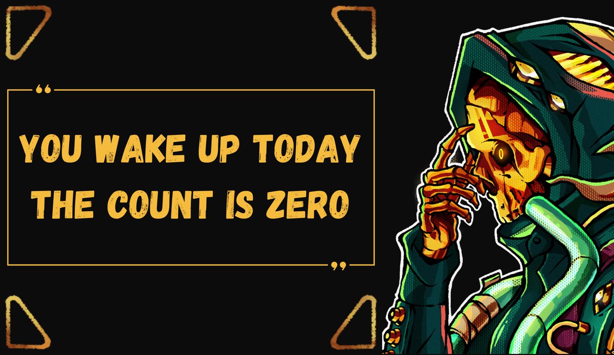 Doesn’t matter what you just did. Doesn’t count.

It doesn’t matter how hard you worked yesterday. What workout you did yesterday. 

How many tweets you posted yesterday. How many new connections you’ve made yesterday. 

You wake up today. The count is zero.