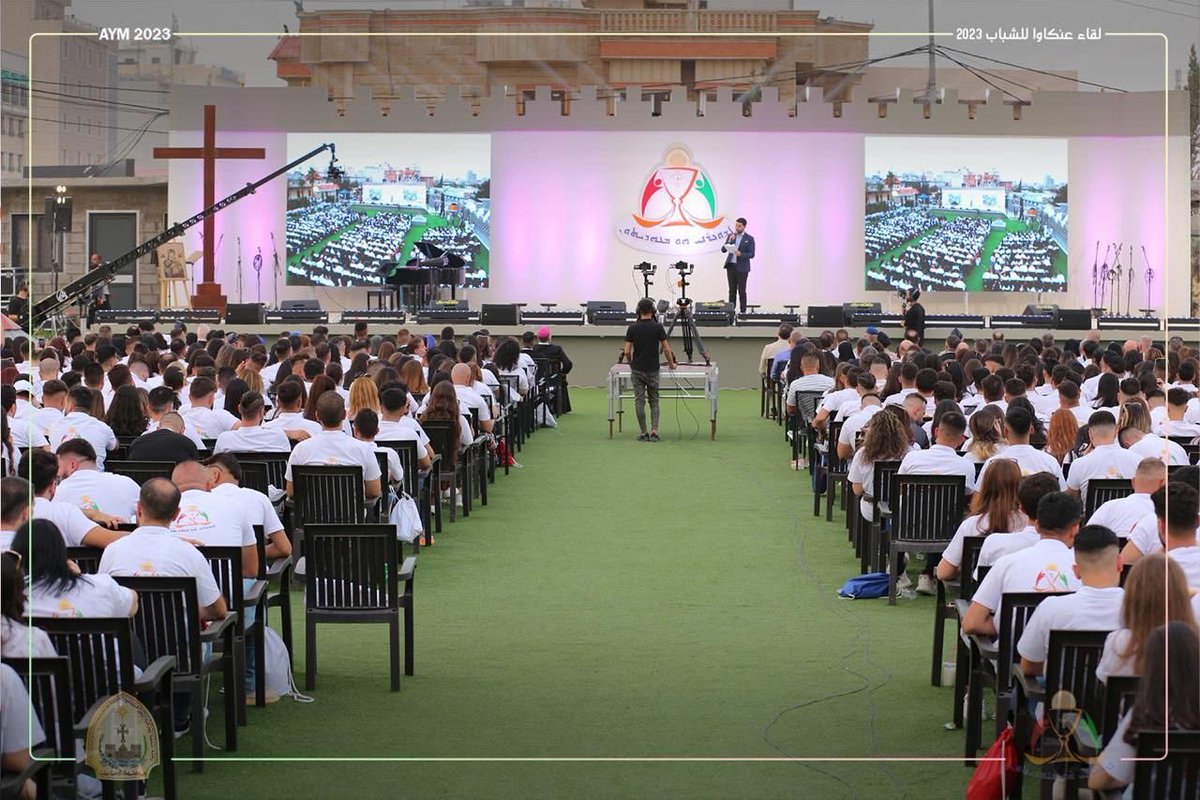 bishopwarda's tweet photo. Opening of Ankawa Youth Meeting, an amazing 3 day spiritual retreat for over 1800 young Christians from 7 archdioceses &amp; over 60 Iraqi parishes led by our senior religious leaders. Many thanks to ACN &amp; their donors we can hold the biggest spiritual youth gathering in Iraq. https://t.co/JxfaLBQ15w