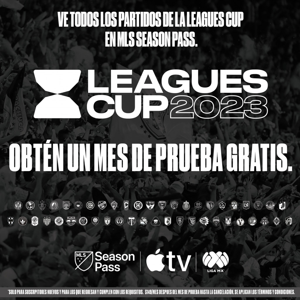 LigaBBVAMX's tweet photo. Toooodos los partidos de #LeaguesCup 2023 en MLS Season Pass 😱

Obtén un mes de prueba gratis, genera tu código: https://t.co/A0l2nRqUMj 

#LigaBBVAMX ⚽️ #LeaguesCupRegalo https://t.co/cNXMXYmxRN