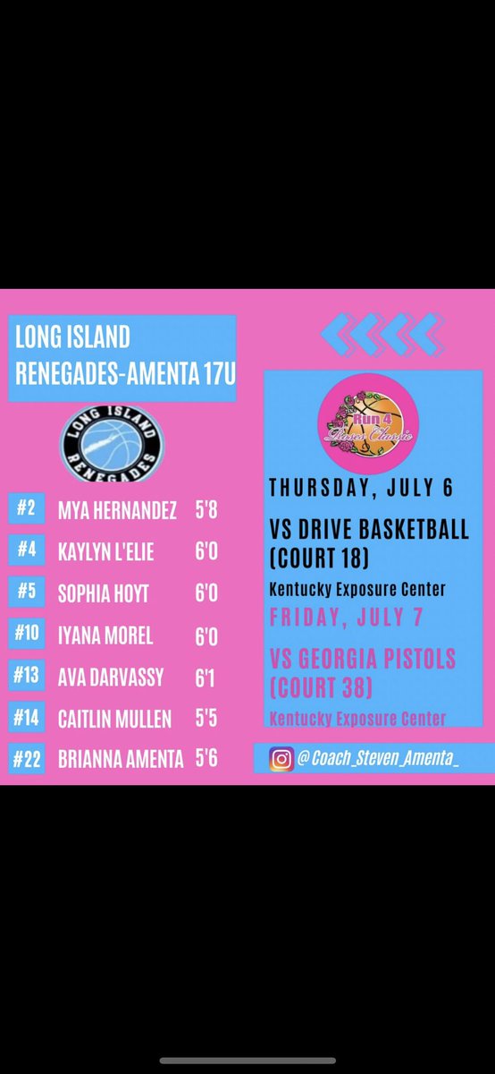 Countdown to Kentucky!!! 7 days!
Letsssssss Gooo
#run4roses#finalrun#17s#livesession#lirenegadesamenta#talent
<a href="/Ohio_Basketball/">OhioBasketball.com</a> <a href="/TFNsRun4Roses/">TFN's Run 4 Roses</a> <a href="/NYGHoops/">NYGHoops</a> <a href="/KPannell71/">“KP”</a> <a href="/BashHoopsNE/">Bash Hudson</a> <a href="/Makingwavesinwb/">Making Waves in Women's Basketball</a> <a href="/FootprintzGroup/">The FOOTPRINTZ GROUP</a> <a href="/HerHoopsNetwork/">Her Hoops Network</a> <a href="/AmentaBrianna/">Brianna Amenta Basketball</a> <a href="/avadarvassy/">Ava Darvassy✨</a> <a href="/sophiahoyt5/">Sophia Hoyt</a> <a href="/MyaHer44/">ら</a>