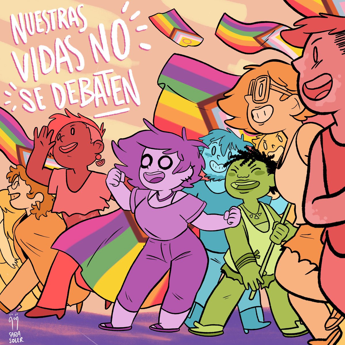 NI UN PASO ATRÁS, AMIGUES. #orgullo #Pride2023