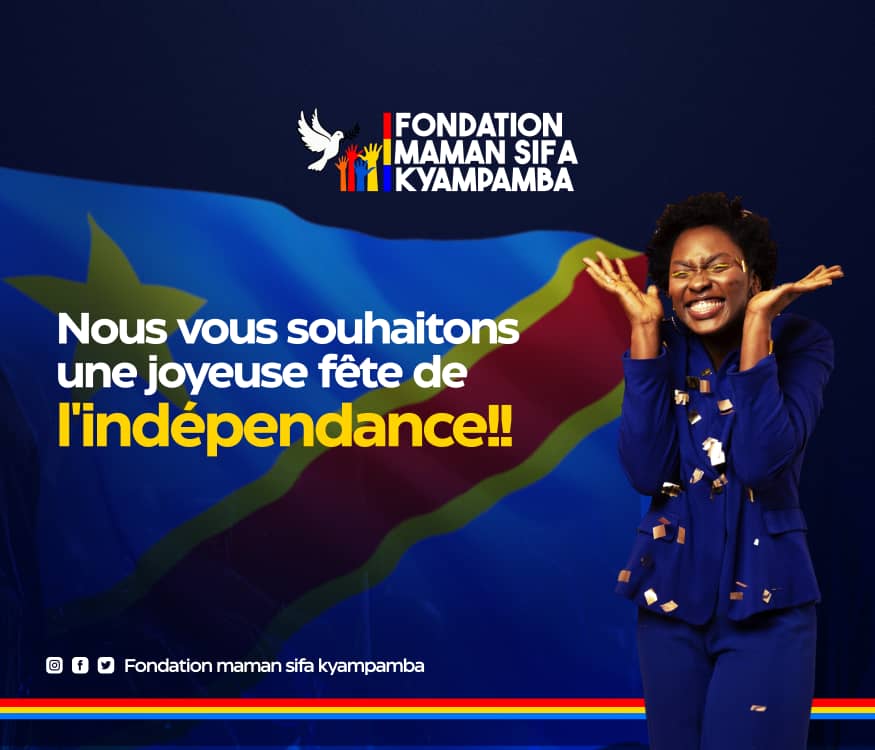 Fondation_Msk's tweet photo. Seul l'individu introduit l'indépendance dans le monde, et toujours pour lui seul,Sans l'innocence, la santé et l'indépendance, la gaieté ne saurait exister la fondation maman sifa kyampamba vous souhaite une joyeuse fête de l'indépendance #fondationmamansifakyampamba #RDCongo https://t.co/Zf1KYkrDL6