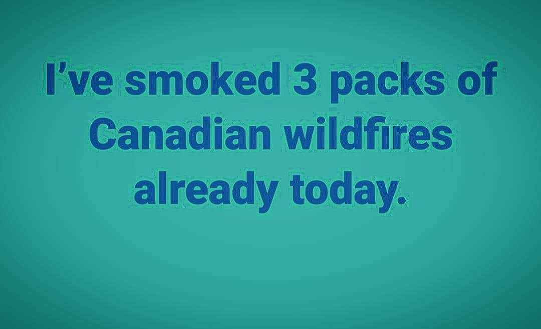 The new American spirits.
#WildfireSmoke #CanadianWildfires