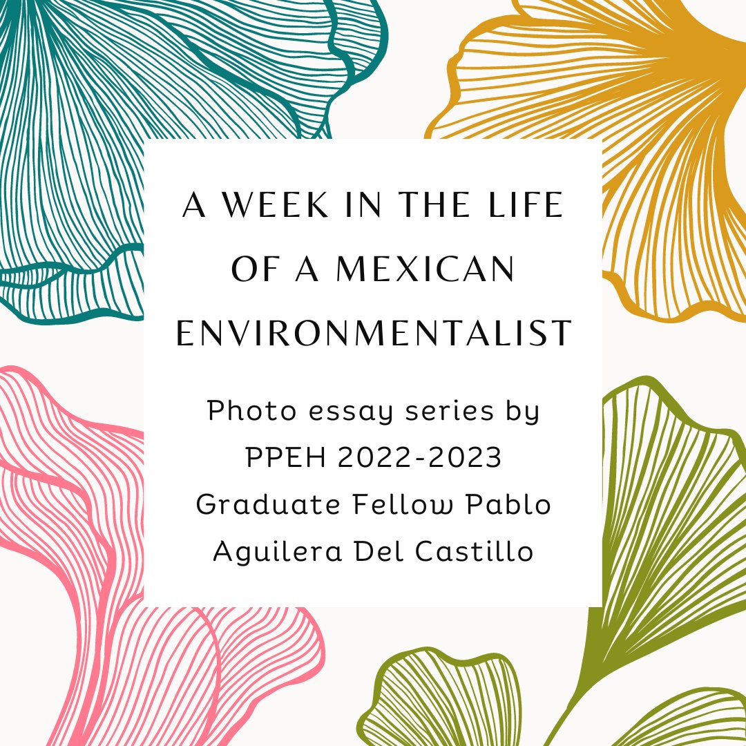 Read up on the work of '22-'23 PPEH Graduate Fellow @PabloAguileraDC, PhD Candidate in @UPennAnth ! Check out his 'A Week in the Life of a Mexican Environmentalist' photo essay series under the Field Notes section of our website, ppehlab.org. 🍃🌟