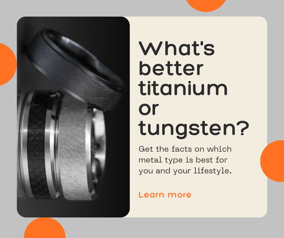 What's better Titanium or Tungsten? Learn more to see which metal type would suit you best.
.
zurl.co/Rm02 
.
#tantalummensrings #tungstenrings #mensrings #mensweddingbands #mensweddingrings #titaniumrings #justmensrings #rings