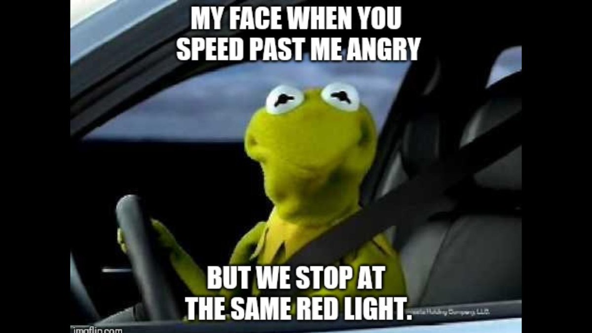 signal_woman's tweet image. That&apos;s right, Kermit! 😂 #Speeding is a form of #AggressiveDriving and it&apos;s a big no-no.🚫🏎️ 

Remember, risking a crash or your life is never worth it. And don&apos;t be fooled, speed demons—you won&apos;t even get there faster.
