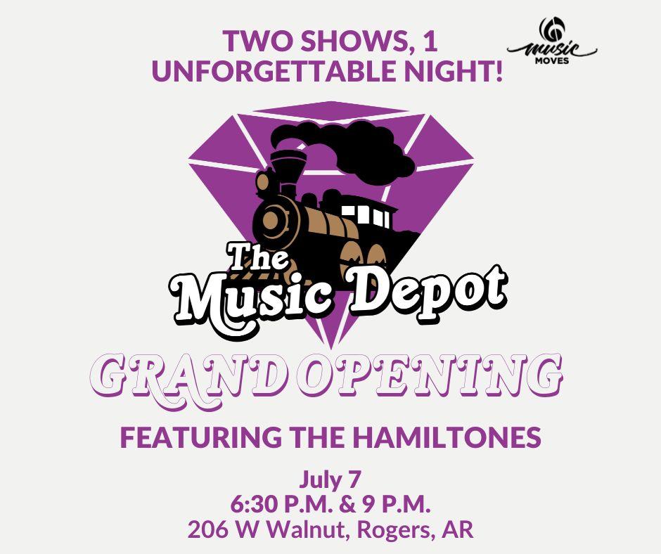 Music Moves' The Music Depot Grand Opening:  A Celebration of a New Music Venue in Downtown Rogers, Featuring a Live Performance from the HamilTones 🎶🎸
. . . 
Get tickets now: rogerslowell.com/news/2023/06/2…