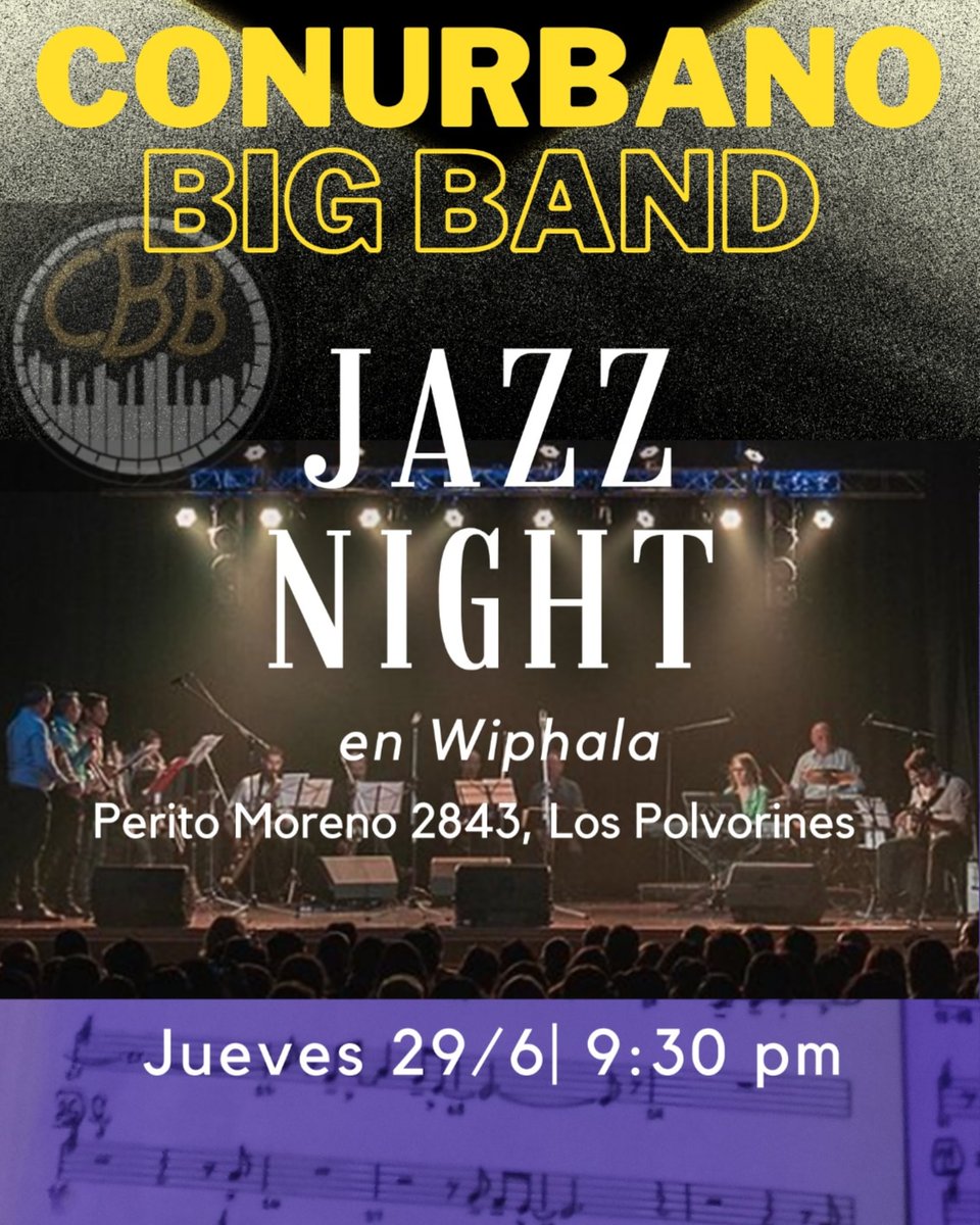 Tolkin72's tweet photo. Hoy !! #Conurbano_big_band en Wiphala de Los Polvorines https://t.co/jN4gGbUEUy
