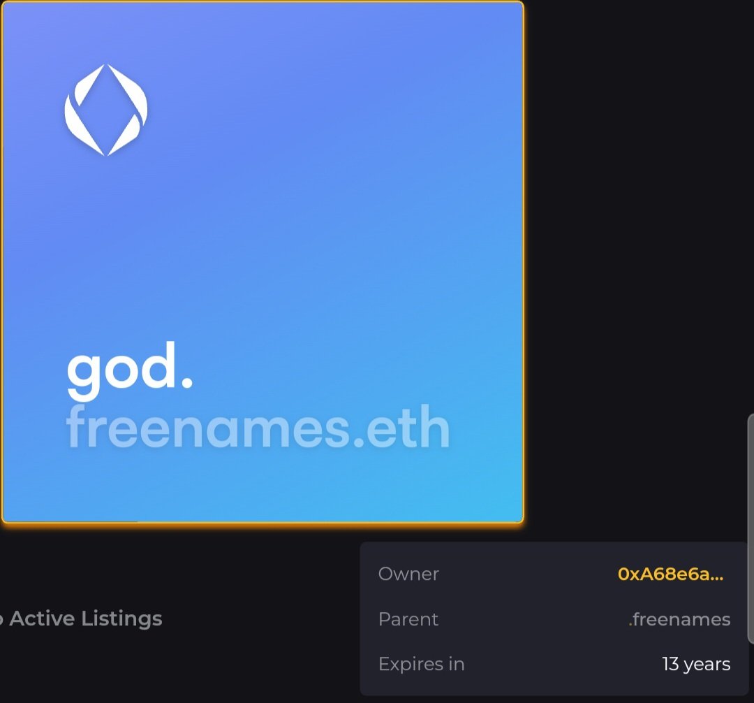 cryptosubname's tweet photo. #Free #subdomains 

#ens #NFTCommunity #web3 #domainnames #domainname #domain #EthereumNames  #Web3Names #ensvision #freedomain #freedomains https://t.co/EadtBGtHLC
