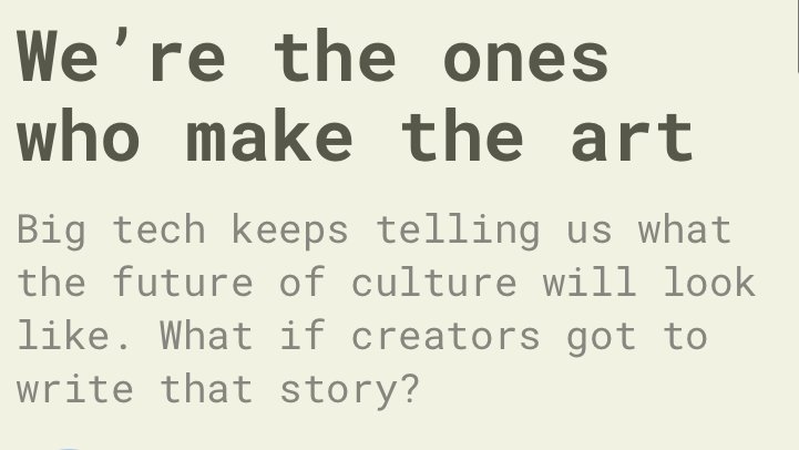 AdHocEmilie's tweet photo. I wrote about the automaton fears creators are experiencing right now + why artists, not tech companies, will ultimately get to decide what the "future of creativity" will look like  

Honored to be asked to write something for @GODMODE_MUSIC's new essay series! https://t.co/eaW3wZR2zr