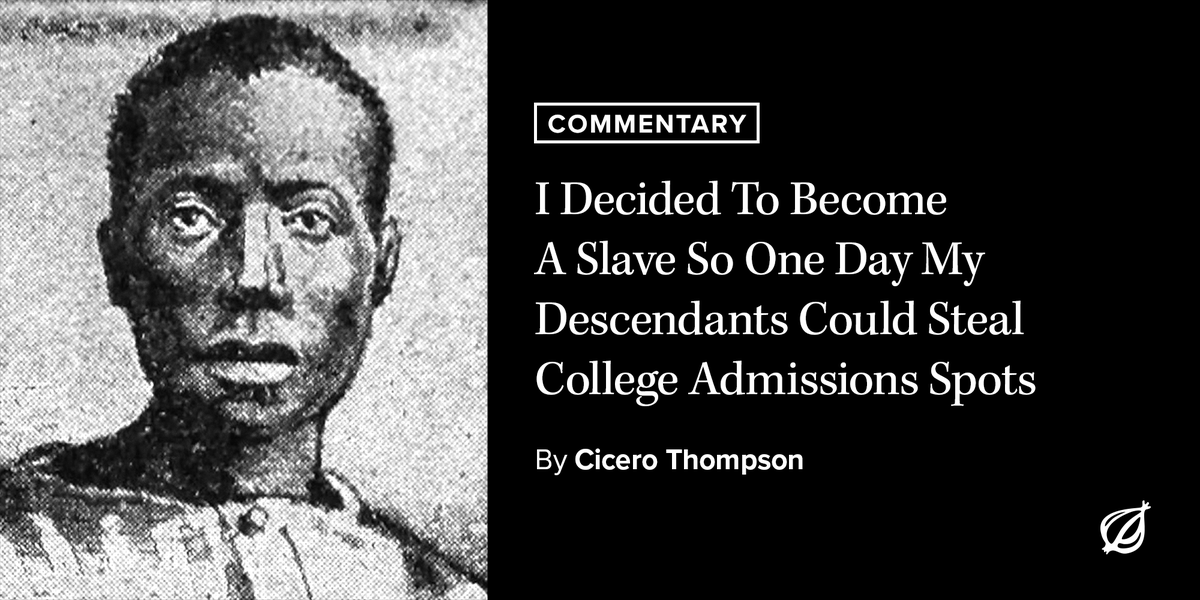 TheOnion's tweet image. "It was a tough decision, but boy, did it pay off big-time!" – Cicero Thompson bit.ly/3NUNMbk