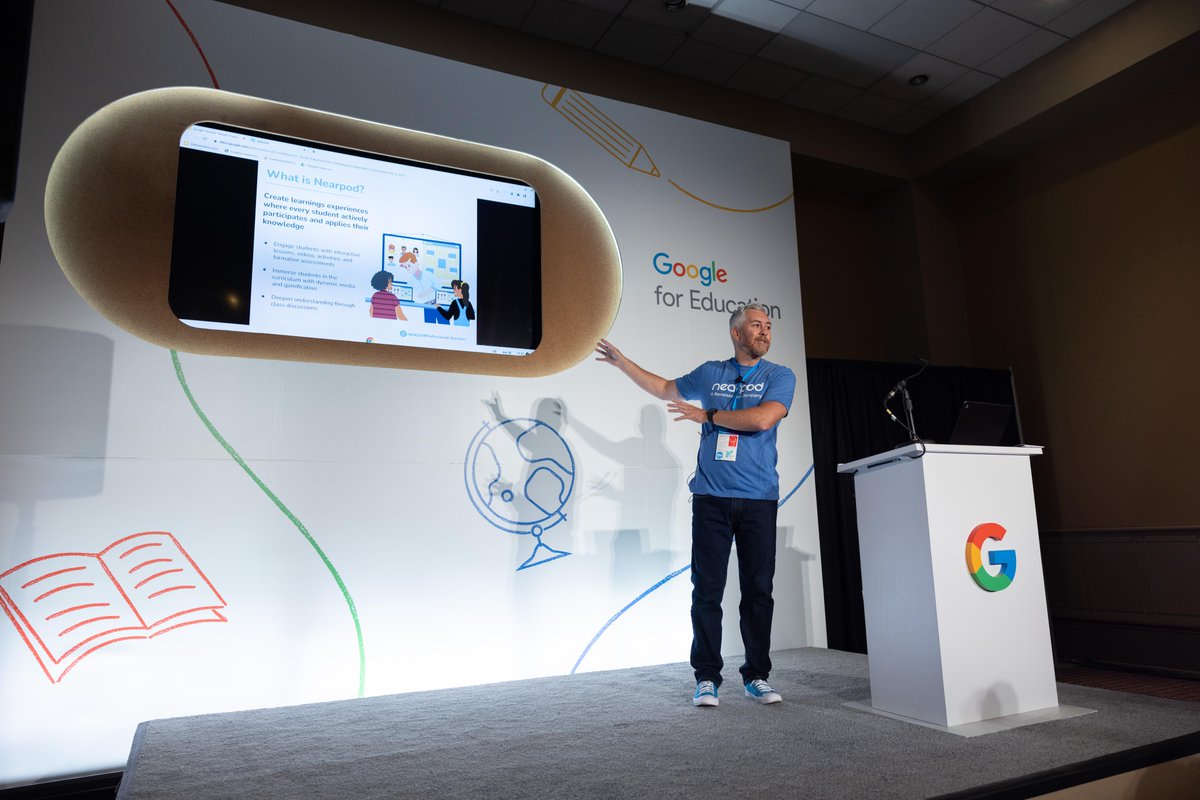 GoogleForEdu's tweet photo. That’s a wrap on #ISTELive 23! ✨
We learned a lot and connected with so many awesome educators and #EdTech experts. If you missed a session or were #NotAtISTE, catch all of our updates here: https://t.co/OgKGN4KIcC https://t.co/HP6uUSx34z