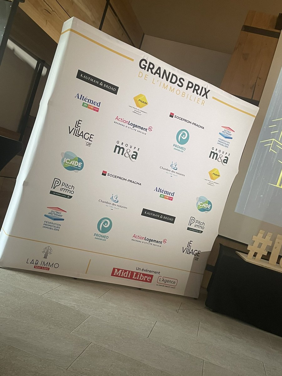 Les trophées 🏆 de l’immobilier de <a href="/Midilibre/">Midi Libre</a> en présence de <a href="/VBedague/">Véronique Bédague</a> PDG @nexity marraine de cette 3eme édition, mettent en valeur les réalisations des acteurs du territoire qui portent de beaux projets pour faire rayonner leur filière et leur région! #immobilier