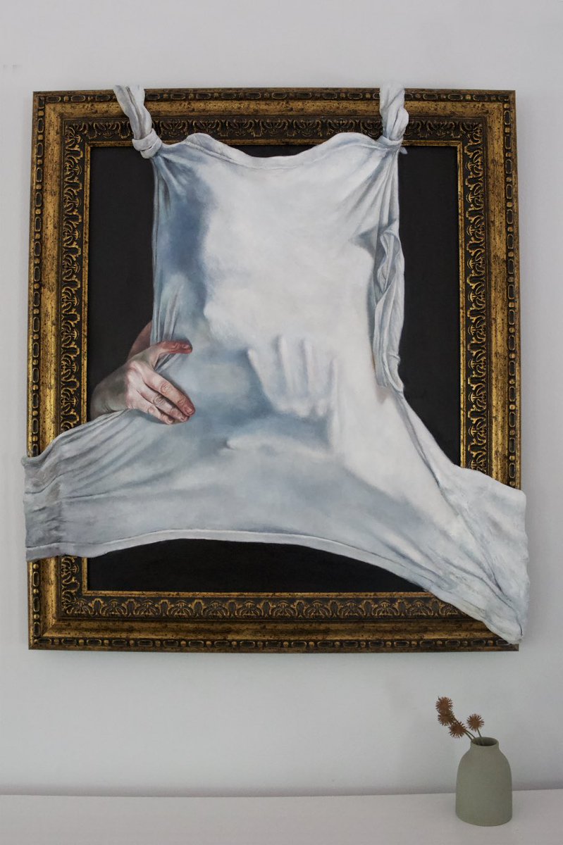 New experiments. Oil paint + Apoxie sculpt on panel.