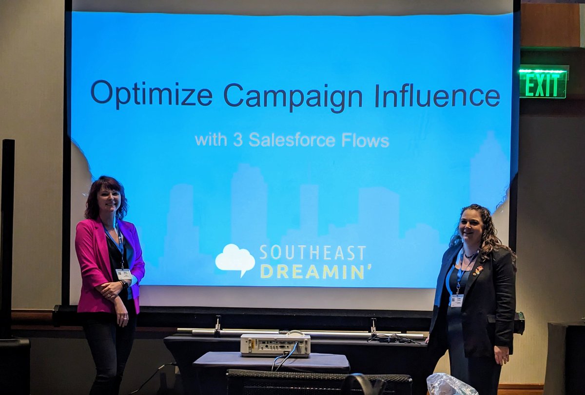 I had so much fun talking about flows and campaign influence with @ernduncan at @SEDreamin today!

#SED23 #MarketingChampions