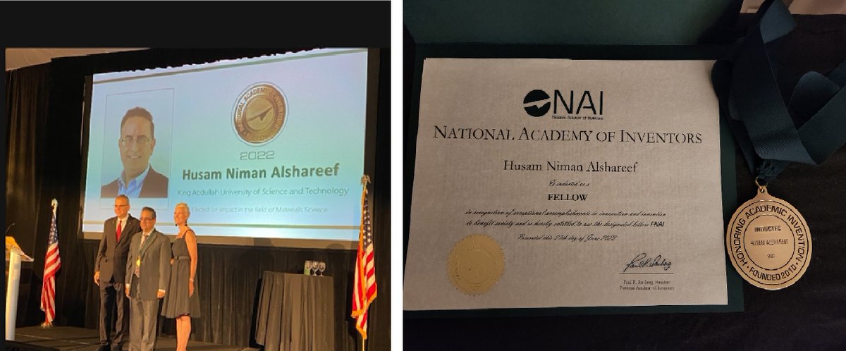 Husam Alshareef (@hnalshareef) on Twitter photo I am delighted and honored to be inducted into the National Academy of Inventors <a href="/AcadofInventors/">National Academy of Inventors</a> on June 27, 2023. I feel tremendous gratitude to KAUST, my group members, collaborators, and colleagues from the semiconductor industry. <a href="/KAUST_PSE/">KAUST PSE</a> , <a href="/KaustResearch/">KAUST Research</a>, <a href="/KAUST_News/">KAUST</a> I am delighted and honored to be inducted into the National Academy of Inventors <a href="/AcadofInventors/">National Academy of Inventors</a> on June 27, 2023. I feel tremendous gratitude to KAUST, my group members, collaborators, and colleagues from the semiconductor industry. <a href="/KAUST_PSE/">KAUST PSE</a> , <a href="/KaustResearch/">KAUST Research</a>, <a href="/KAUST_News/">KAUST</a>