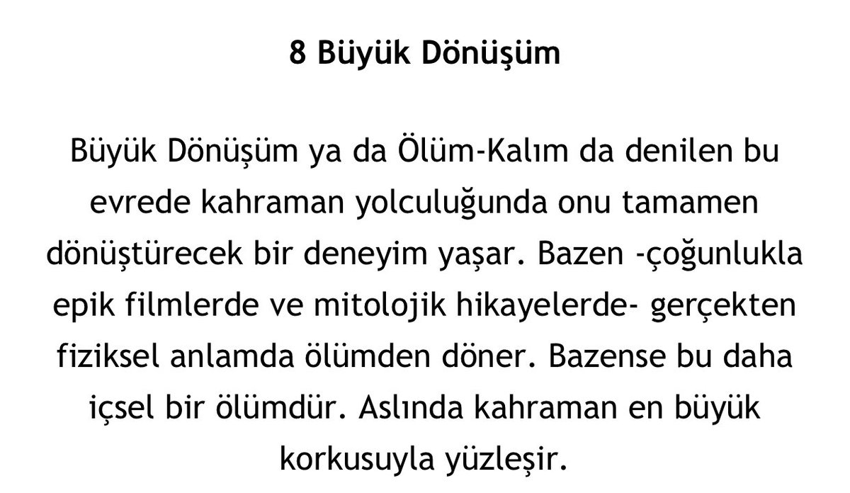 @lostingotham 8. adım.
#JosephCampbell
#KahramanınSonsuzYolculuğu