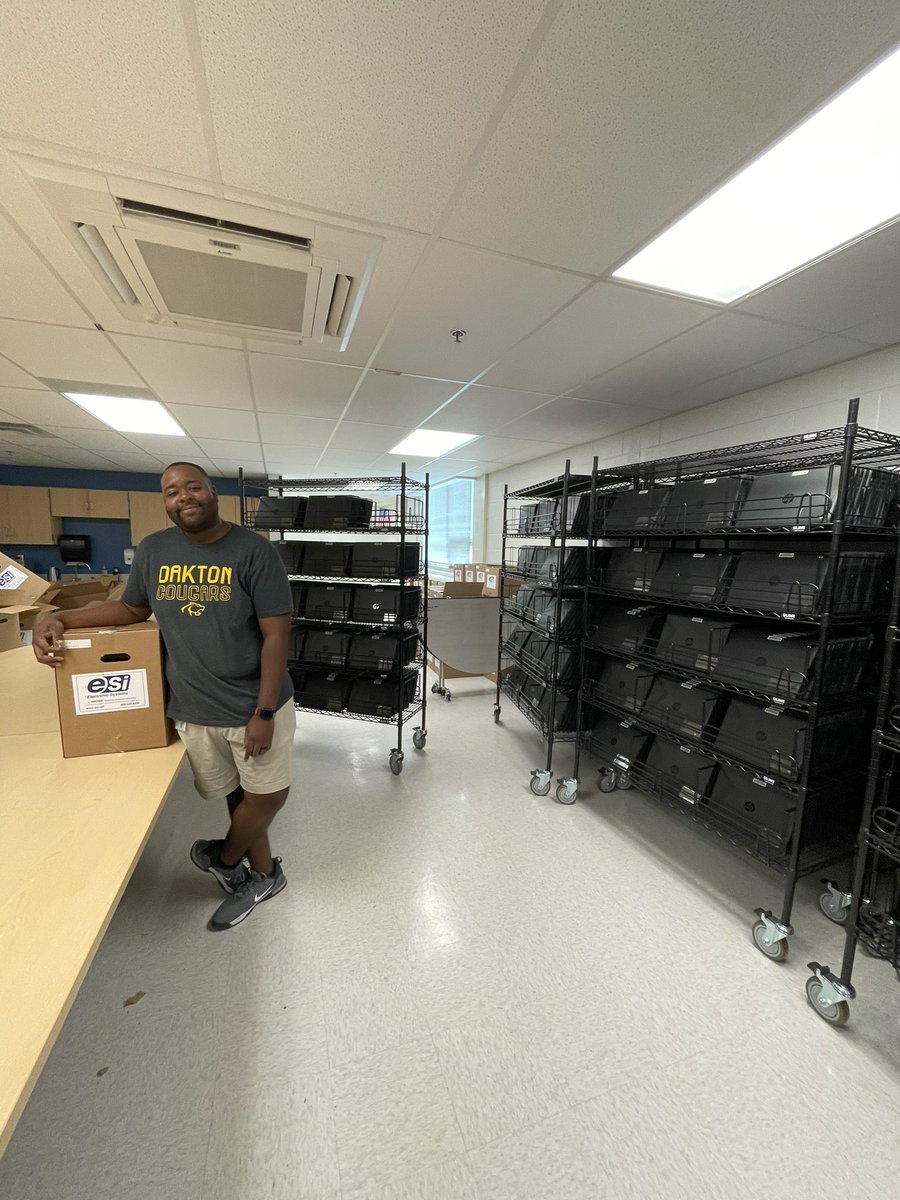 Tech_Fitz's tweet photo. 2700+ of Chromebooks unboxed and ready to be enrolled into our enterprise!!! Saved box 272 to open last and we finished just in time to enjoy the holiday weekend. https://t.co/CYM1EzOLdg