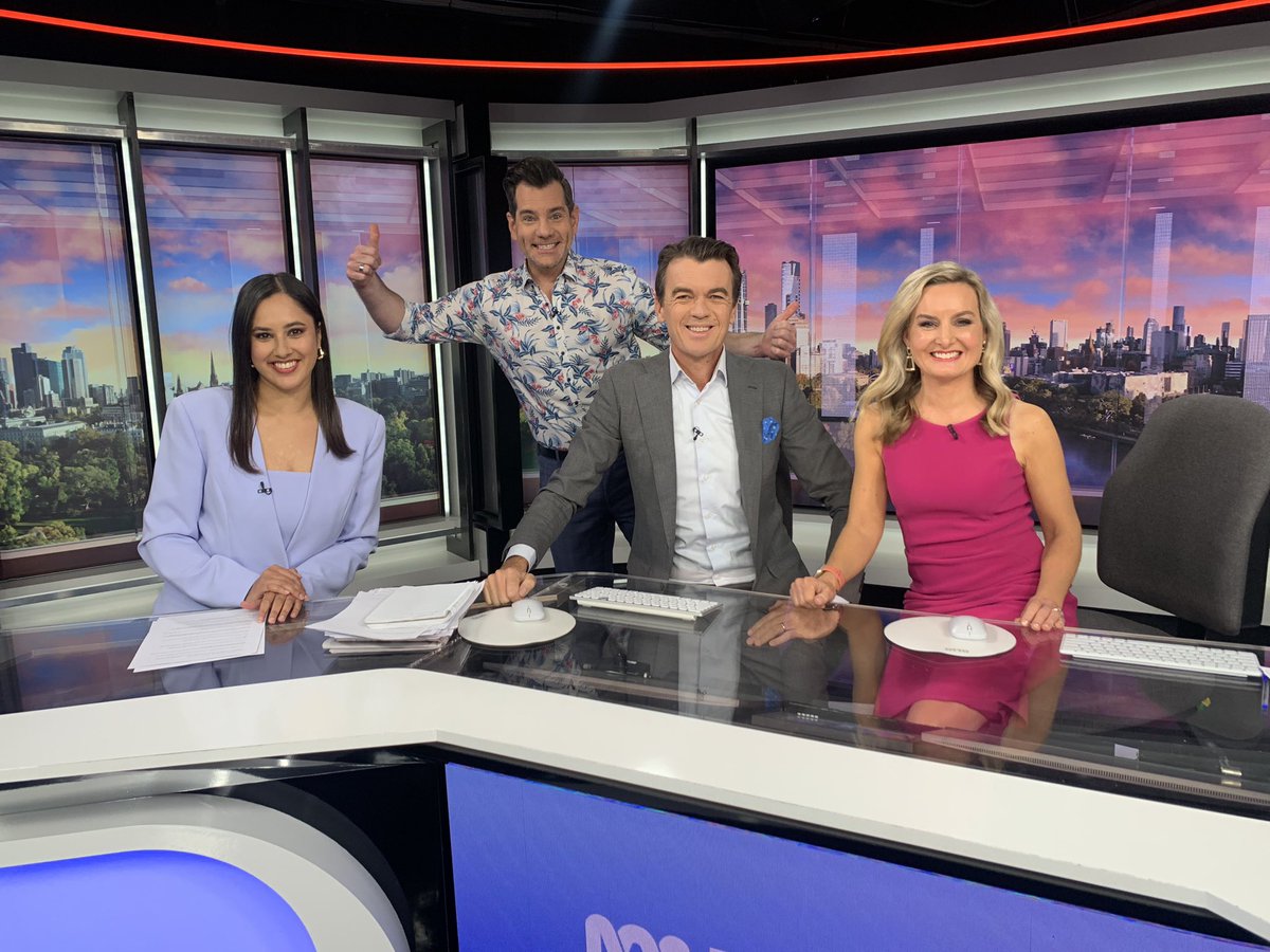 Michael Rowland (@mjrowland68) on Twitter photo Friday vibes. Welcome back <a href="/FerrierSteph/">Stephanie Ferrier</a> & <a href="/RaniHayman/">Rani Hayman</a>! And I’ll have what <a href="/SciNate/">Nate Byrne</a> is having 😀. Lots to talk about today. Catch News Breakfast on <a href="/ABCTV/">abctv</a>, <a href="/abcnews/">ABC News</a> and iview. Friday vibes. Welcome back <a href="/FerrierSteph/">Stephanie Ferrier</a> & <a href="/RaniHayman/">Rani Hayman</a>! And I’ll have what <a href="/SciNate/">Nate Byrne</a> is having 😀. Lots to talk about today. Catch News Breakfast on <a href="/ABCTV/">abctv</a>, <a href="/abcnews/">ABC News</a> and iview.