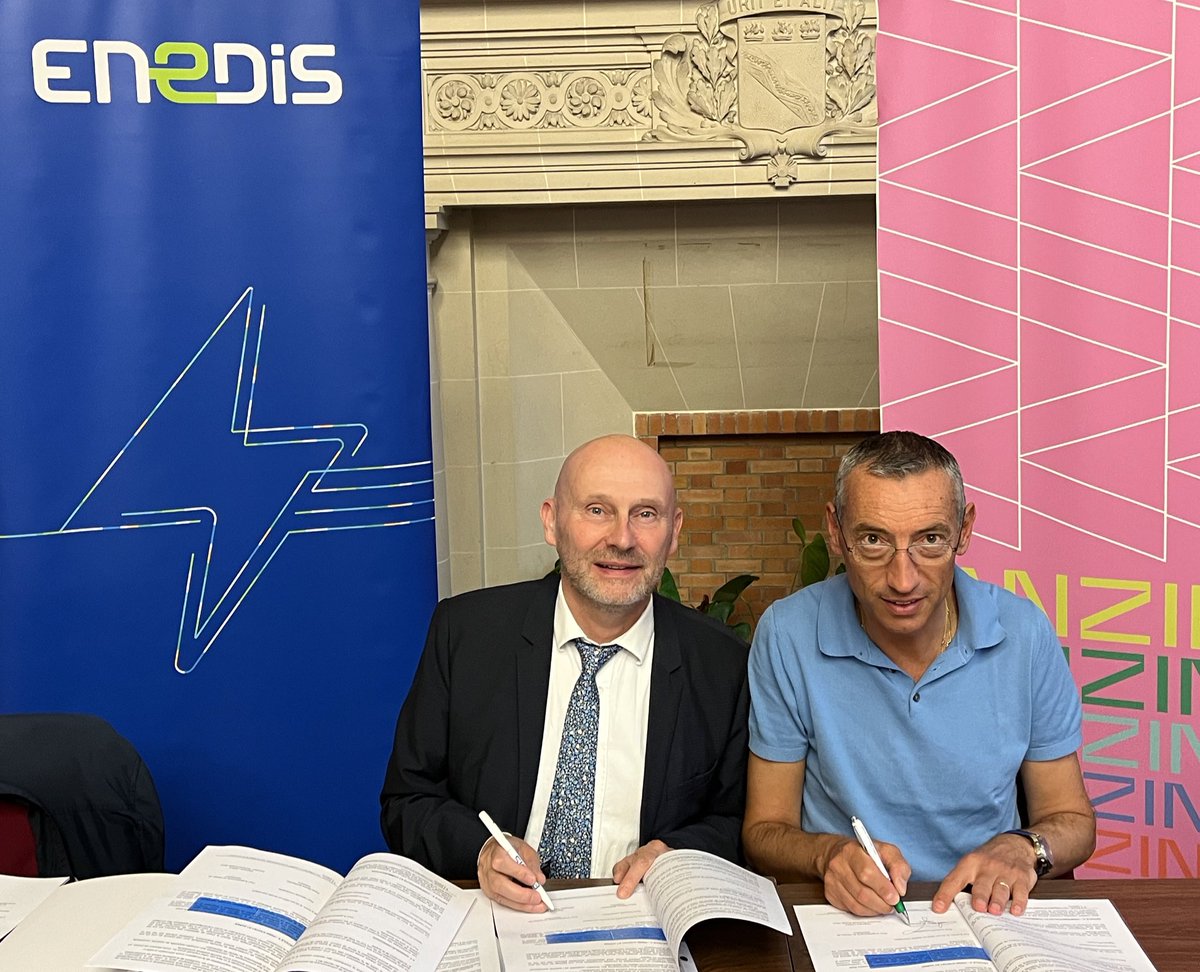 Conseil Syndical du #SIDEGAV : un nouveau Plan Pluri Annuel d’investissement signé avec @enedis_npdc pour le valenciennois ! Et une feuille de route partagée pour conjuguer projets d’effacement de réseau et amélioration technique du patrimoine.